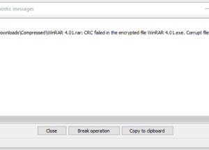 Problems With Password or Corrupt File
