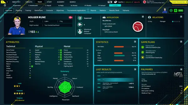 Tennis Manager 2022 Full Version Game 