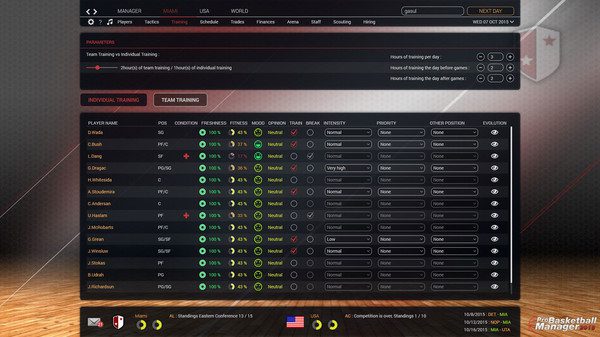 Pro Basketball Manager 2016 PC Game Screenshot